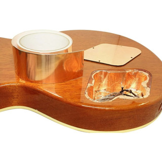 Folha fita condutiva adesiva de cobre 50mm para blindagem guitarra baixo aeromodelismo