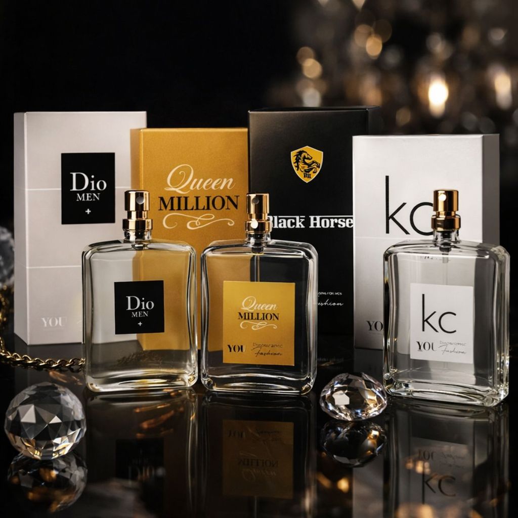 Kit Perfumes YOU Cosmetic Masculino 100ml Perfume Corporal Alta Fixação e Elegância Black Friday