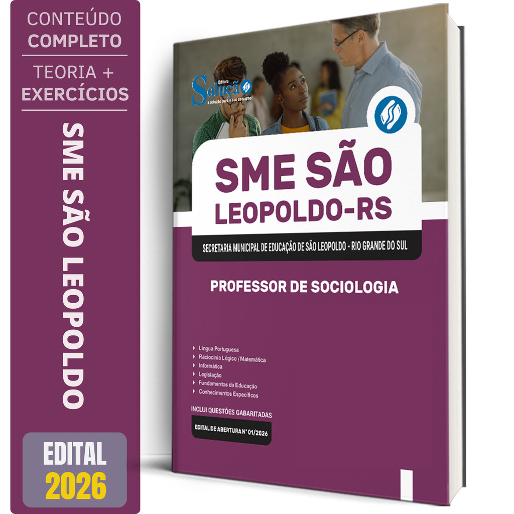 Apostila SME São Leopoldo RS 2026 - Professor de Sociologia