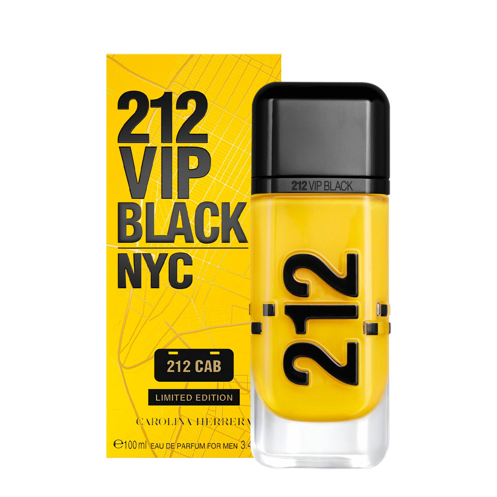 Carolina Herrera 212 VIP Black Cab Eau de Parfum - Perfume Masculino 100ml em Oferta na Shopee