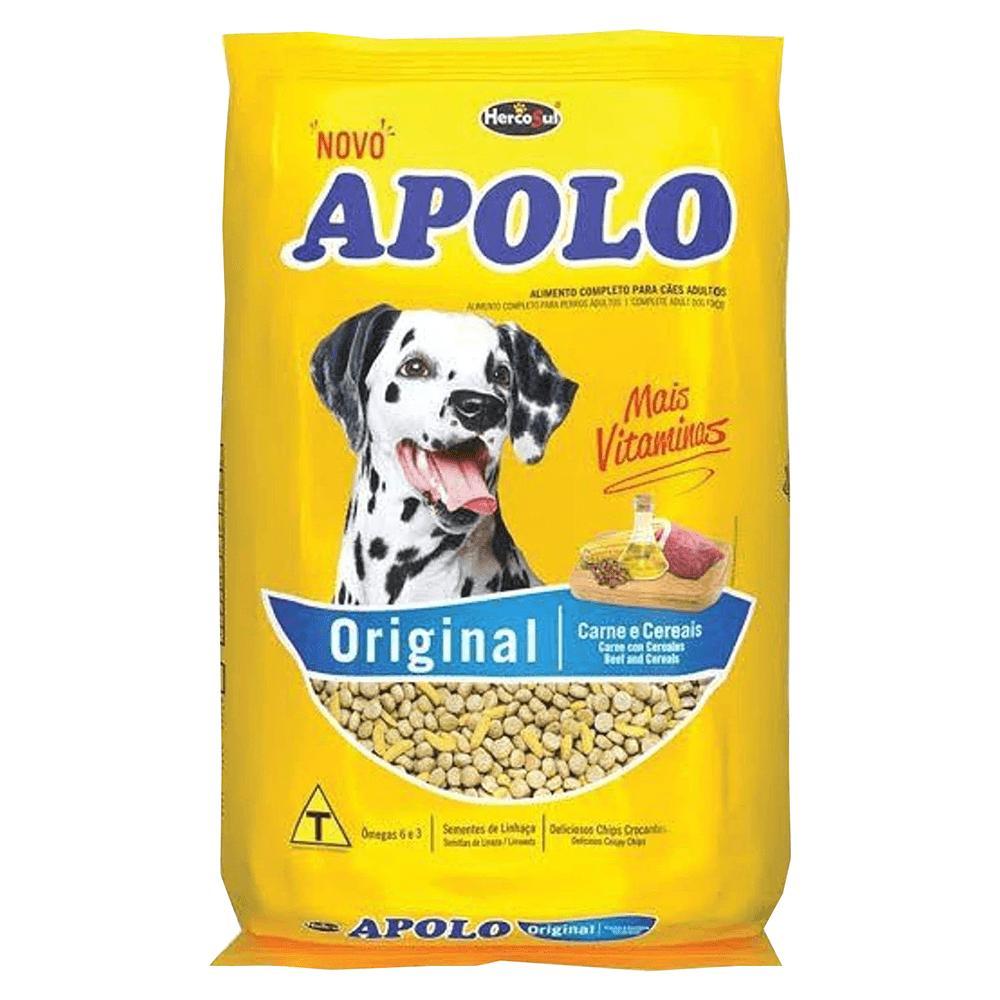 Ração Hercosul Apolo para Cães, Original Carne e Cereais 10,1Kg