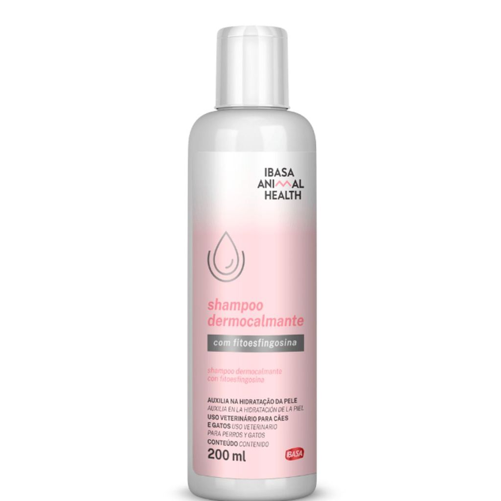 Shampoo Dermocalmante Para Cães E Gatos 200ml Neutro - Ibasa em Oferta na Shopee