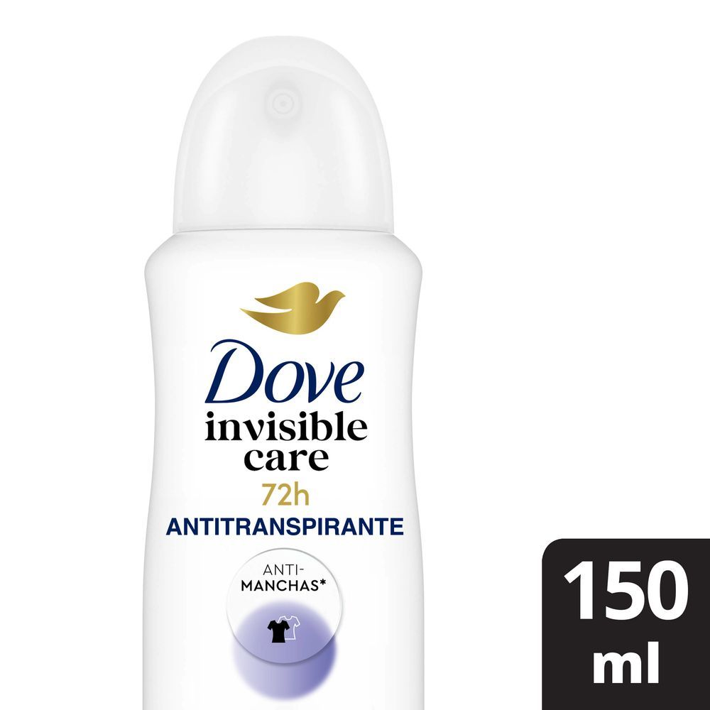 Desodorante Antitranspirante Aerosol Dove Invisible Dry 150ml em Oferta na Shopee