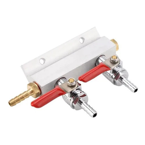 Regua Manifold Distribuidor CO2 2 Saidas FORTINOX