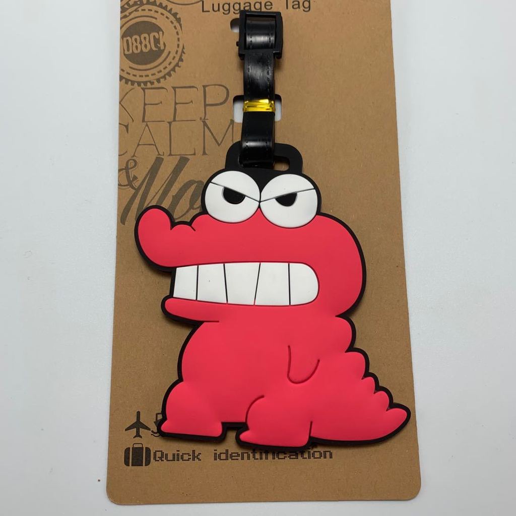 Etiqueta de bagagem de gato Crayon Shin-Chan Tigger Bear Tinkerbell VASR