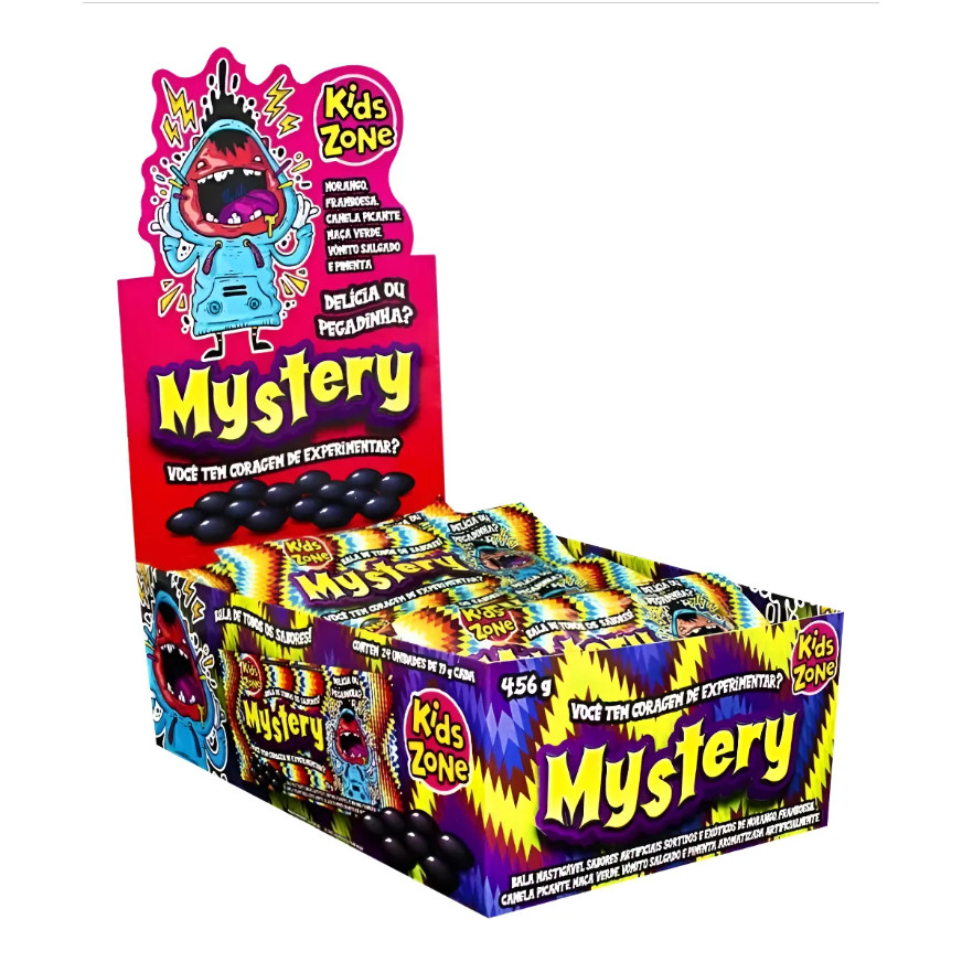 Bala Mystery Display c/ 24 Unidades – Sabores Surpreendentes