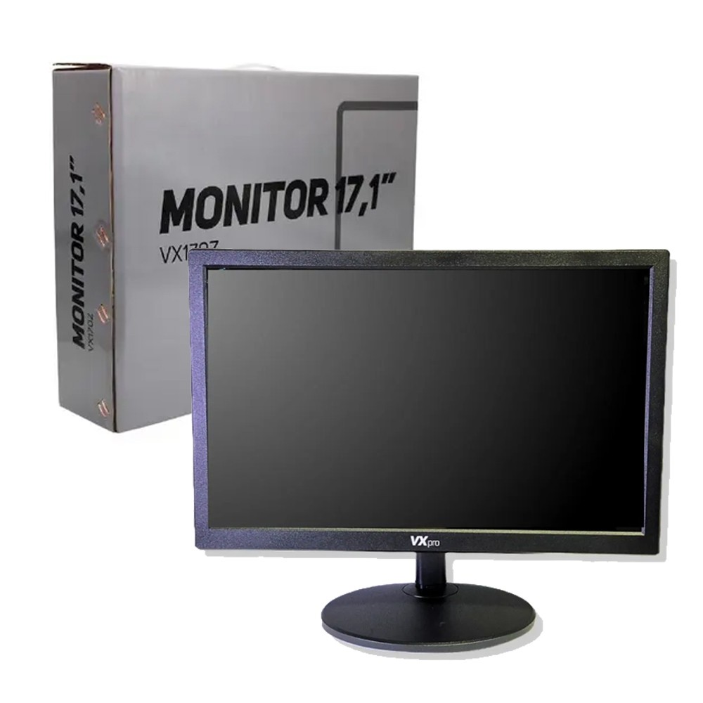 Monitor VXpro Vx171x 17" HD HDMI Vga LED Compacto Pc Escritório