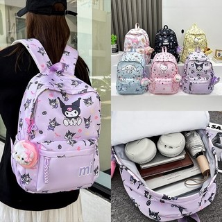 Kuromi Bolsa Infantil Melody Bolsa Escolar Feminina Junior High School Escola Primária Estudante Mochila Fofa Leve Viage