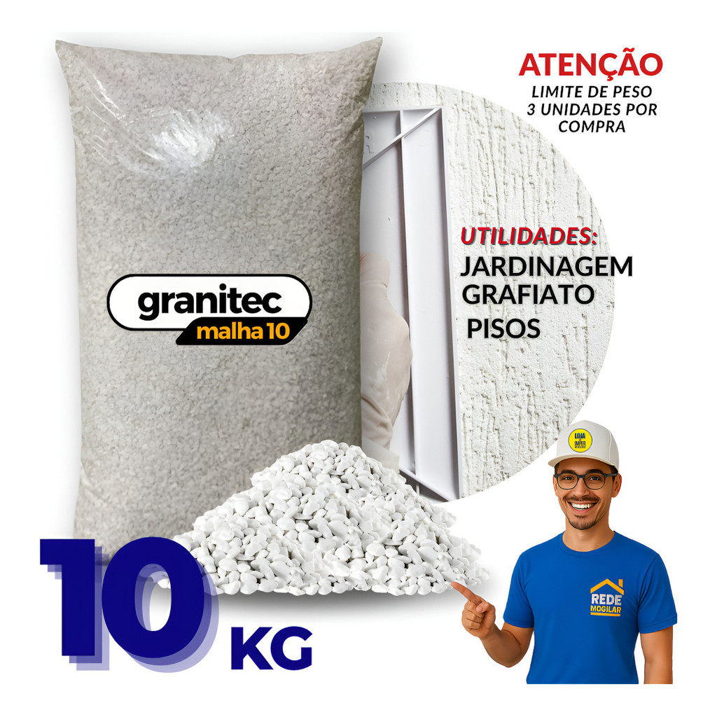 Massa Para Granitina Malha - 10 10kg Parede Externa