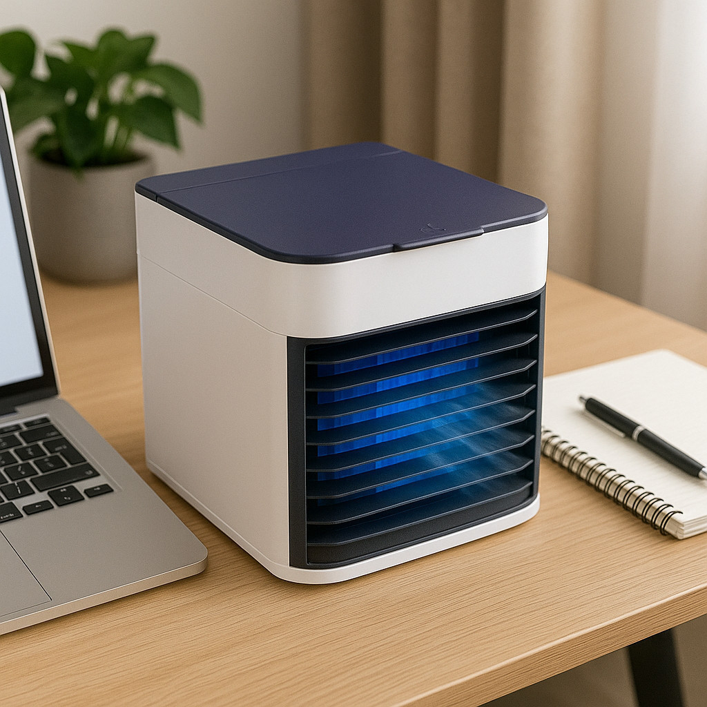 Climatizador Portátil Ventilador Umidificador Purificador Mini Ar Condicionado Aquecedor Refresca Ambiente