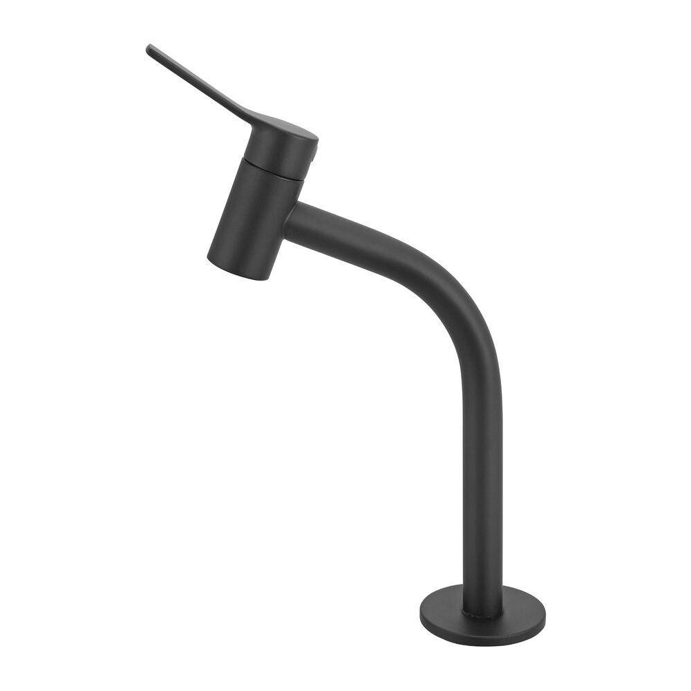 Torneira para Banheiro de Mesa Bica Média 1/2" 1202 C32 Preta Meber