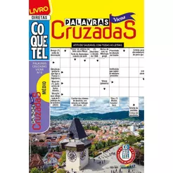 Livro Coquetel Palavras-Cruzadas Viena 8 | Nível Médio