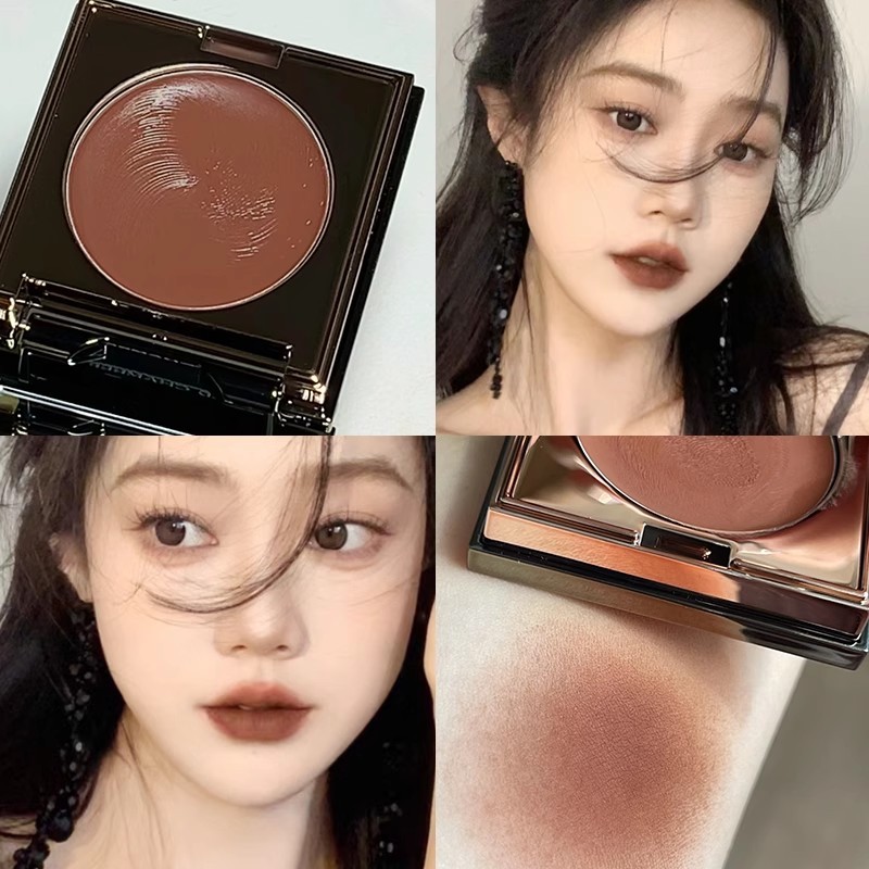 Creme multifuncional Early Eight Commuter!HERORANGE Matte Lip Mud Soft Mist Lip Cheek Batom clareador Blush de dupla uti
