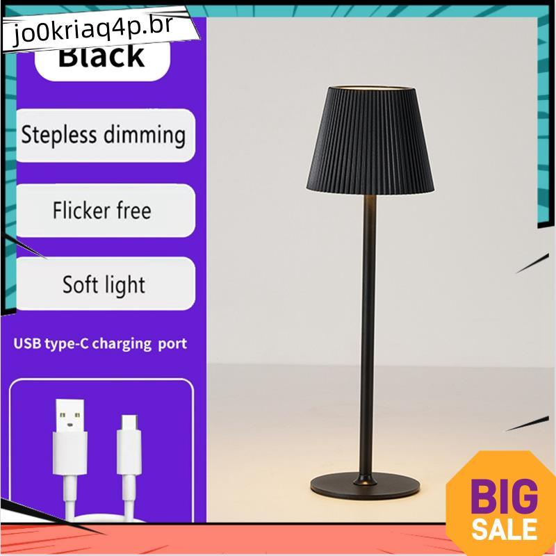 Decoração De Mesa Recarregável USB Lâmpada LED 3 Cores Regulável Para Sala Ambiente Iluminação Noturna Luzes De Cabeceir