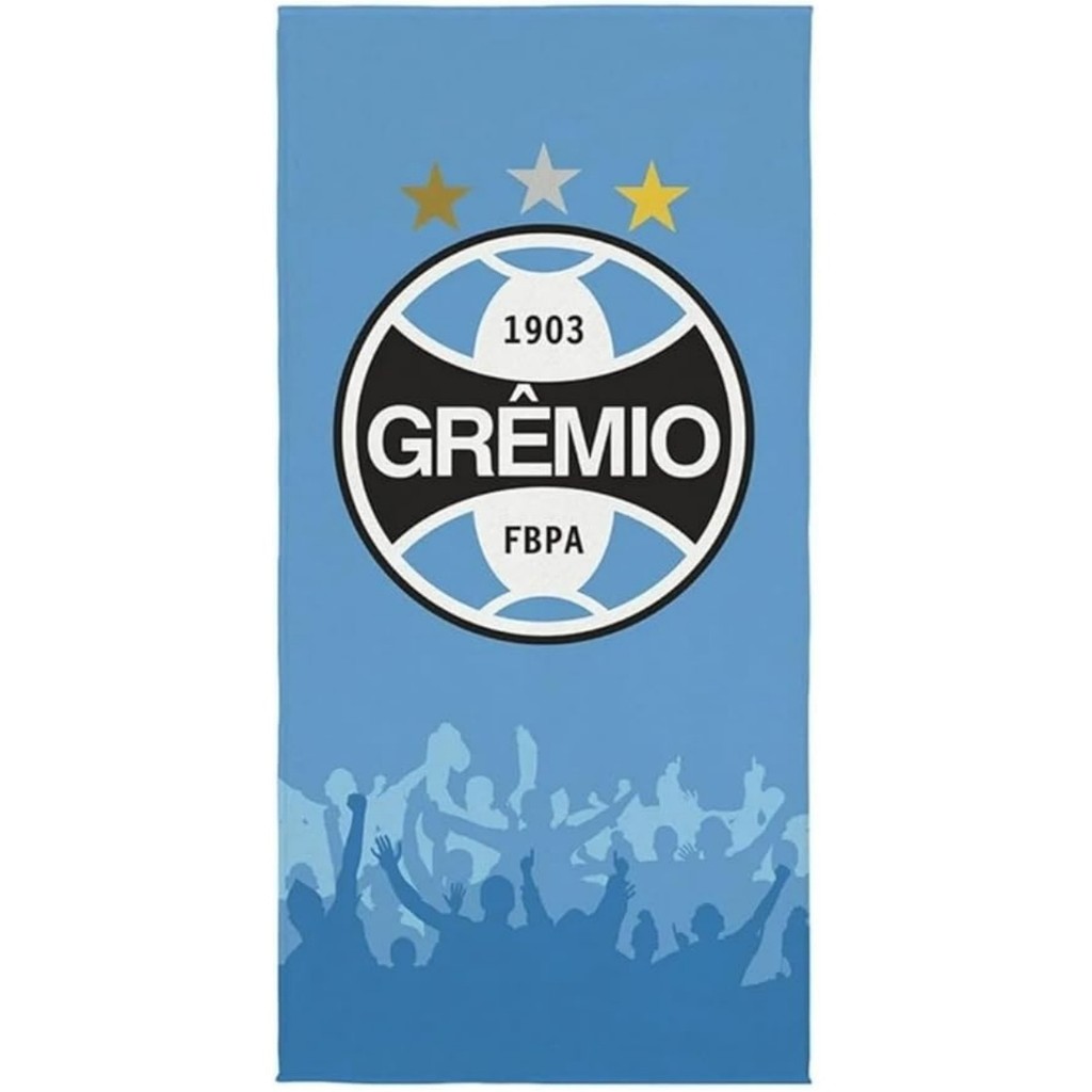 Toalha Banho Lepper Aveludada Transfer Gremio 70 cm x 1,40 m Modelo 2026
