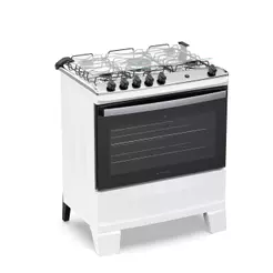 Fogão 5 Bocas Atlas Agile Up com Mesa de Inox A Gás Bivolt
