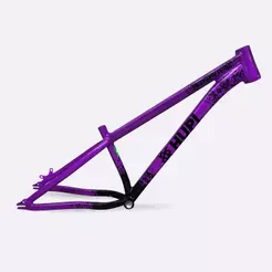 Quadro Bike HUPI Strip Gancheira Horizontal Aro 26 Roxo e Preto