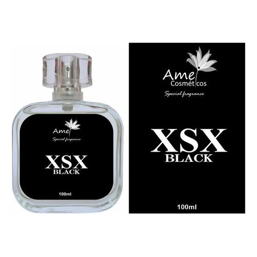 Perfume Masculino Xsx Black 100ml Amei Cosméticos