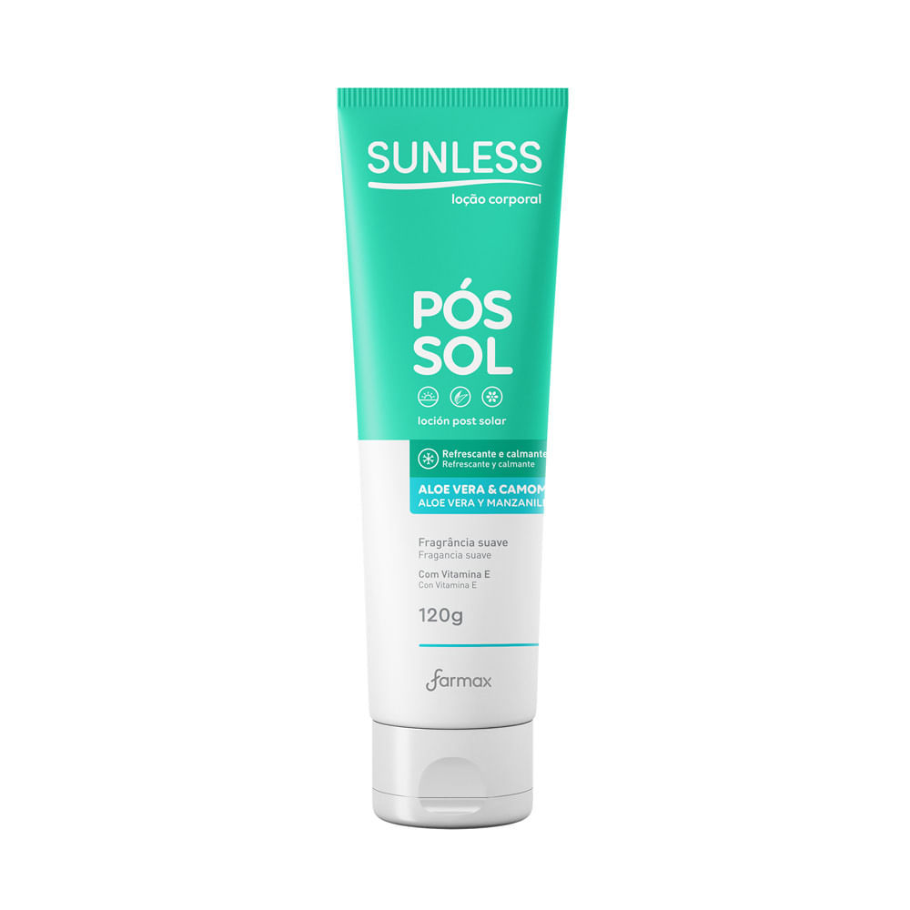 Loção Pós Sol Sunless 120g em Oferta na Shopee