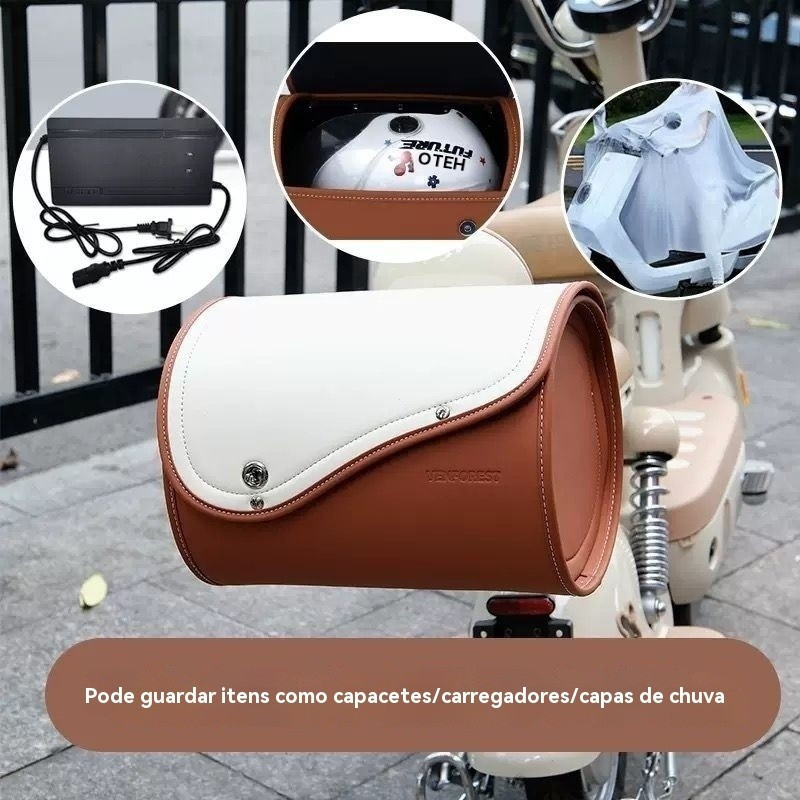 Mochila para motocicleta, bolsa para bagageiro de veículo elétrico, bolsa impermeável para banco traseiro de scooter, bo