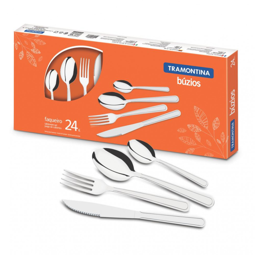 Faqueiro Buzios Inox 23799071 24 peças Tramontina