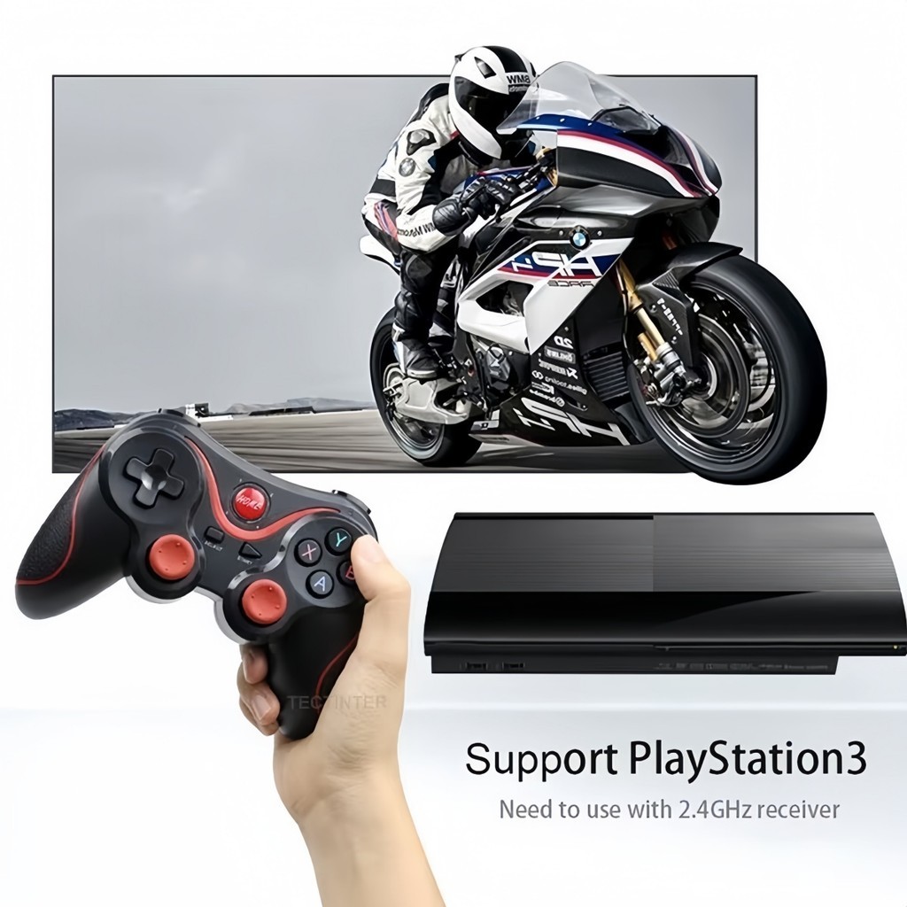 Controle Gamer Bluetooth Celular Android iOS PC Focado em Compatibilidade X3 Joystick. P.HQ