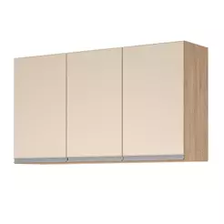 Aéreo 3 Portas Cozinha Isabela Amêndoa Off White