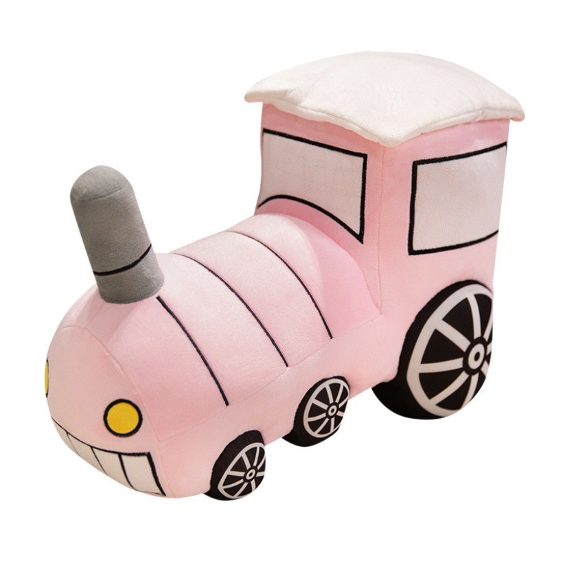 Super Macio Toque Dos Desenhos Animados Carro Brinquedo De Pelúcia Trem Boneca Jardim De Infância Conforto Do Bebê Prese