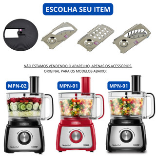 LÂMINAS DISCO PARA MULTIPROCESSADOR MONDIAL MPN01 MPN02 PEÇAS ORIGINAIS - ESCOLHA SUA OPÇÃO