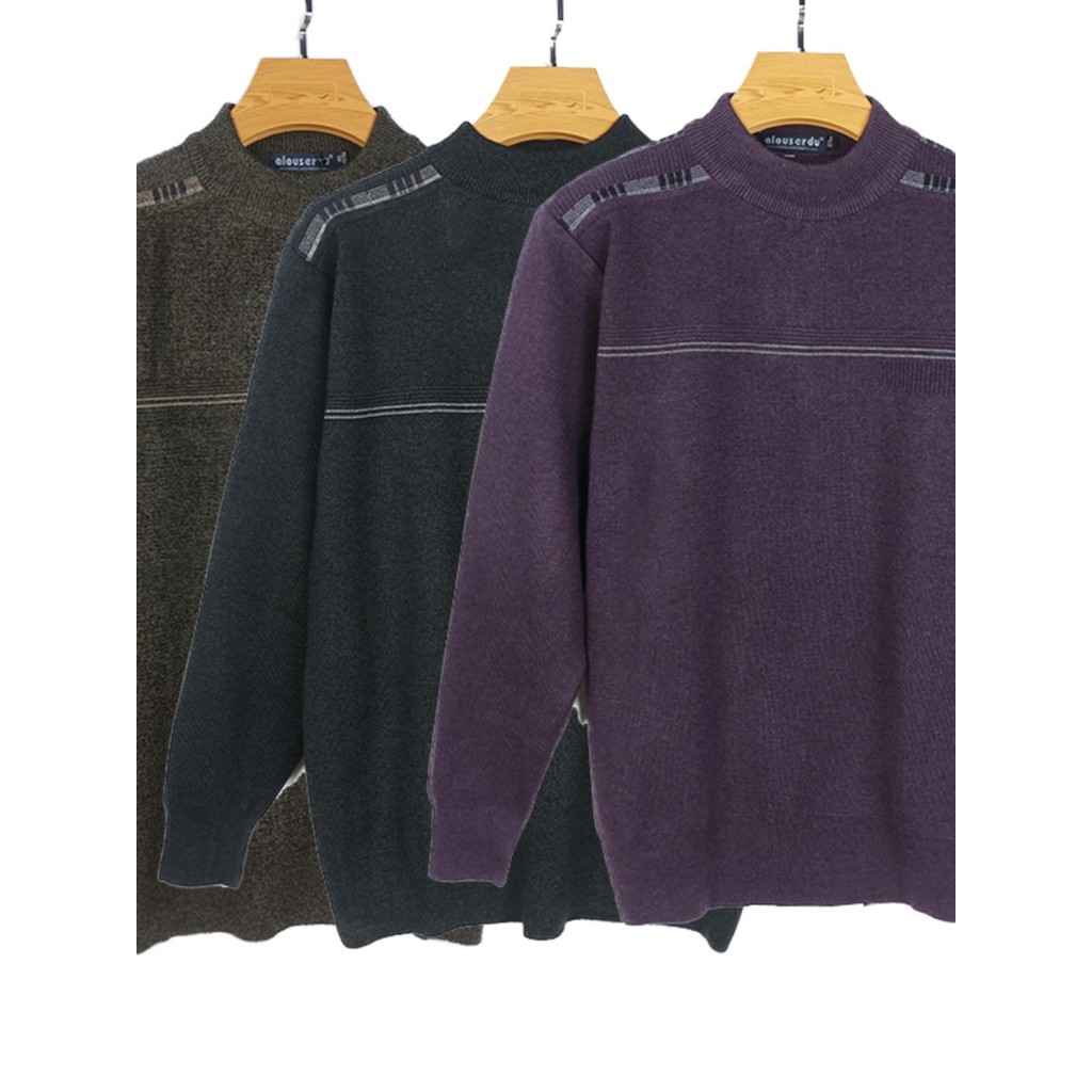 Roupas masculinas idosas de meia-idade, roupas de pai, suéter masculino de meia-idade, roupas de vovô para homens idosos