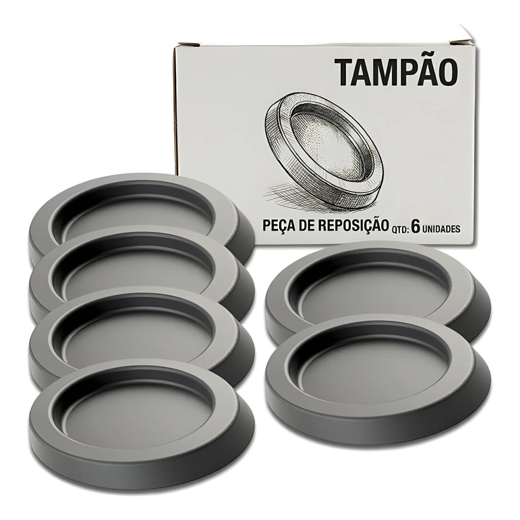 6 Tampa Tampão Borracha Assoalho 38mm Celta 2000 A 2016