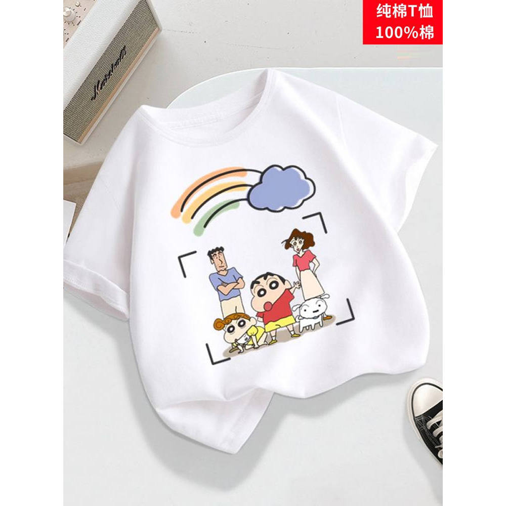 100% algodão verão meninas camiseta de manga curta crianças 2025 novo estilo puro algodão topo versão coreana solto bebê