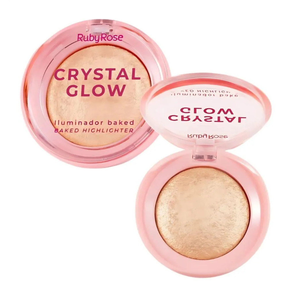 CRYSTAL GLOW ILUMINADOR BAKED SOLAR FLARE HBM7007 RUBYROSE