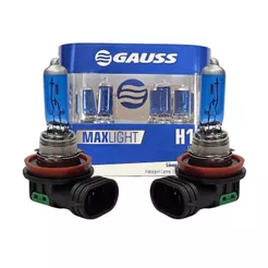 Par Lâmpada Super Branca 12v H11 55w Max Light Azul GL95H11