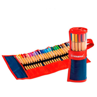 Caneta hidrográfica Fine Point 88/25-021 estojo com 25 unidades Stabilo em Oferta na Shopee