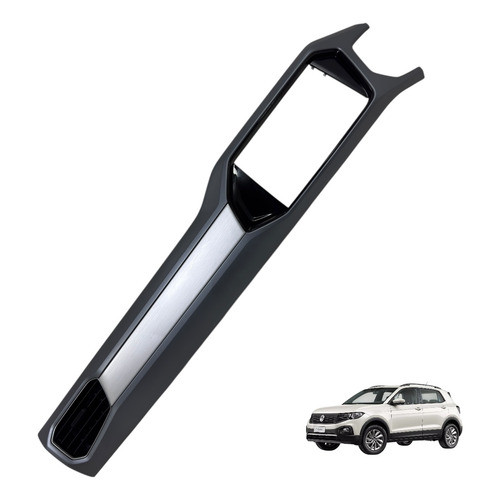 Moldura Do Painel Central Multimidia Vw T Cross Tsi 1.0 2022 Cinza-escuro