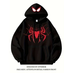 Moletom Infantil Kids Unissex Com Capuz Canguru 100% Algodão aranha