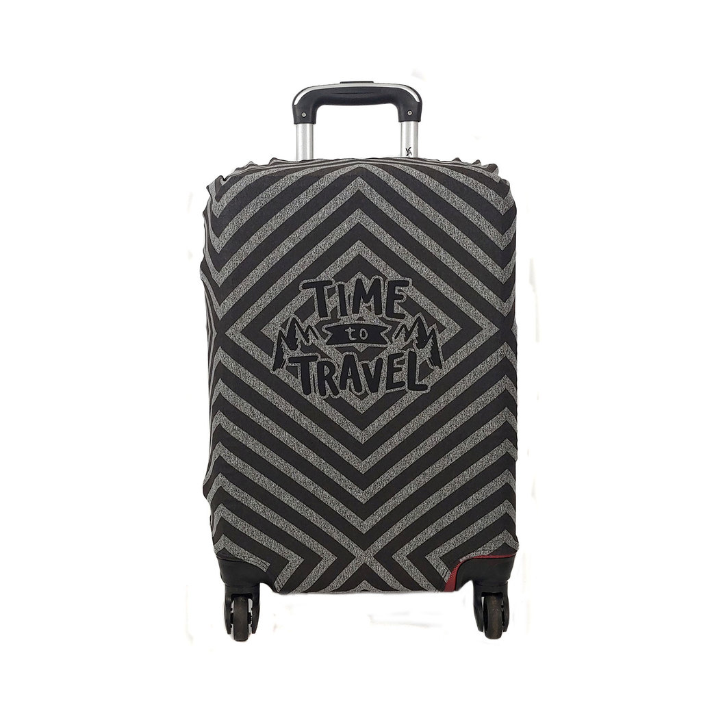 Capa para Mala Viagem Mescla Zig Grafite