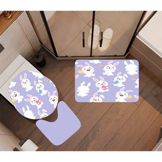 Tapete de Banheiro Páscoa Kit 3 Peças – Antiderrapante, Decorativo e Confortável (JOB P107) em Oferta na Shopee