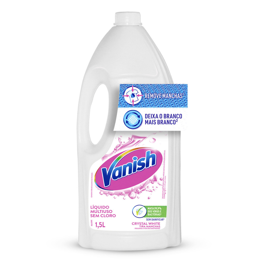 Alvejante Sem Cloro Vanish 1,5l White em Oferta na Shopee