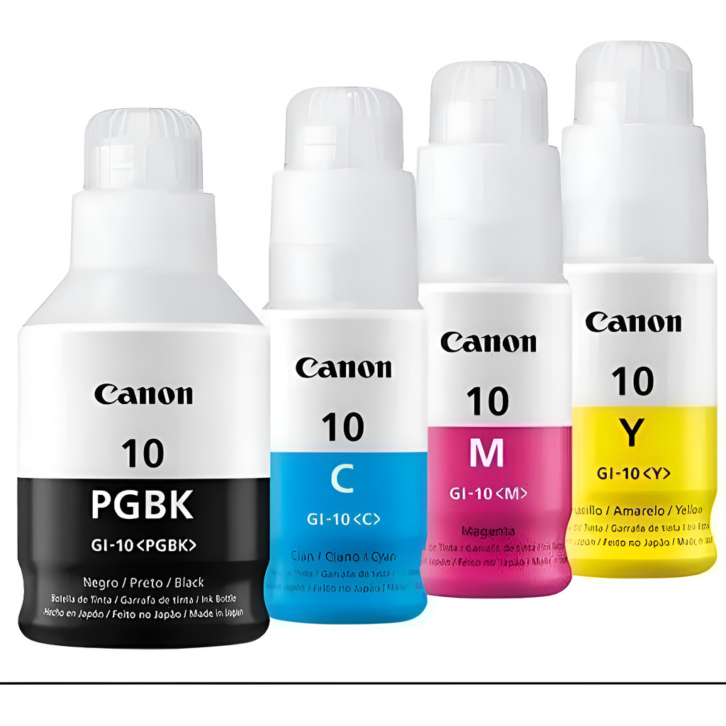 Kit Tinta Canon Gi-10 G6010 G7010 G5010 G2010 Gl-10 04 Cores Kit 4 Cores Canon