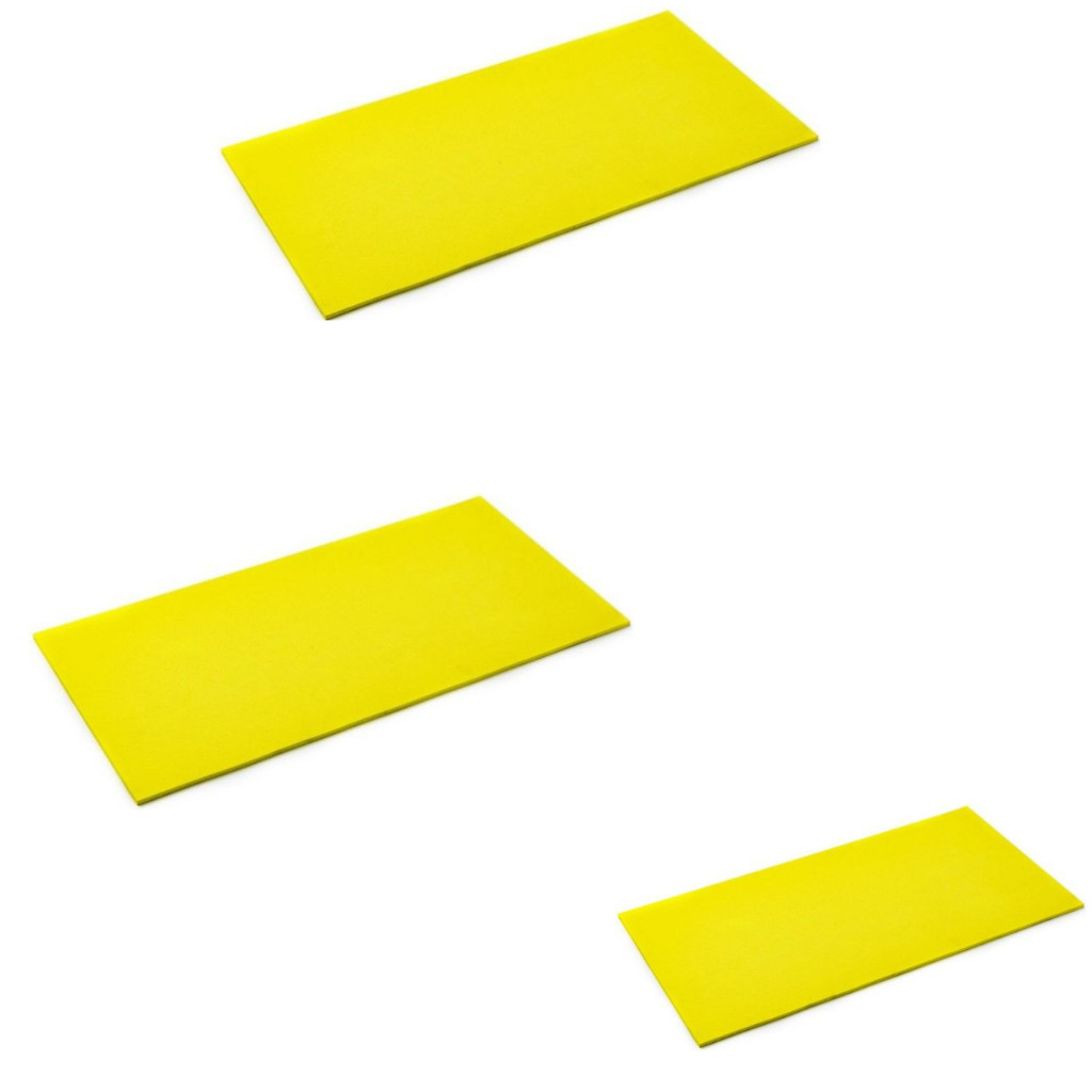 Kit 3 Colchonete AMARELO Academia / Yoga / Pilates - 90x40x3cm SC - OFERTA