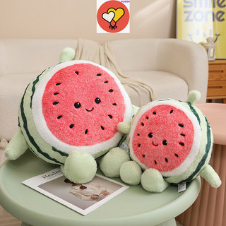 ❤      Brinquedo de Pelúcia HUGGA Run Away Melancia Almofada de Comida Engraçada Presente de Férias Presente Infantil D