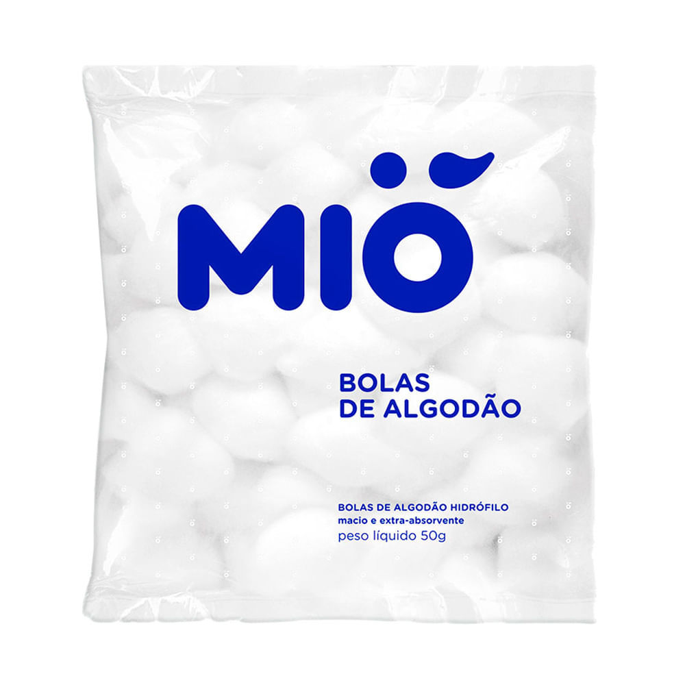 Algodão Mió Bola Hidrófilo 50g em Oferta na Shopee