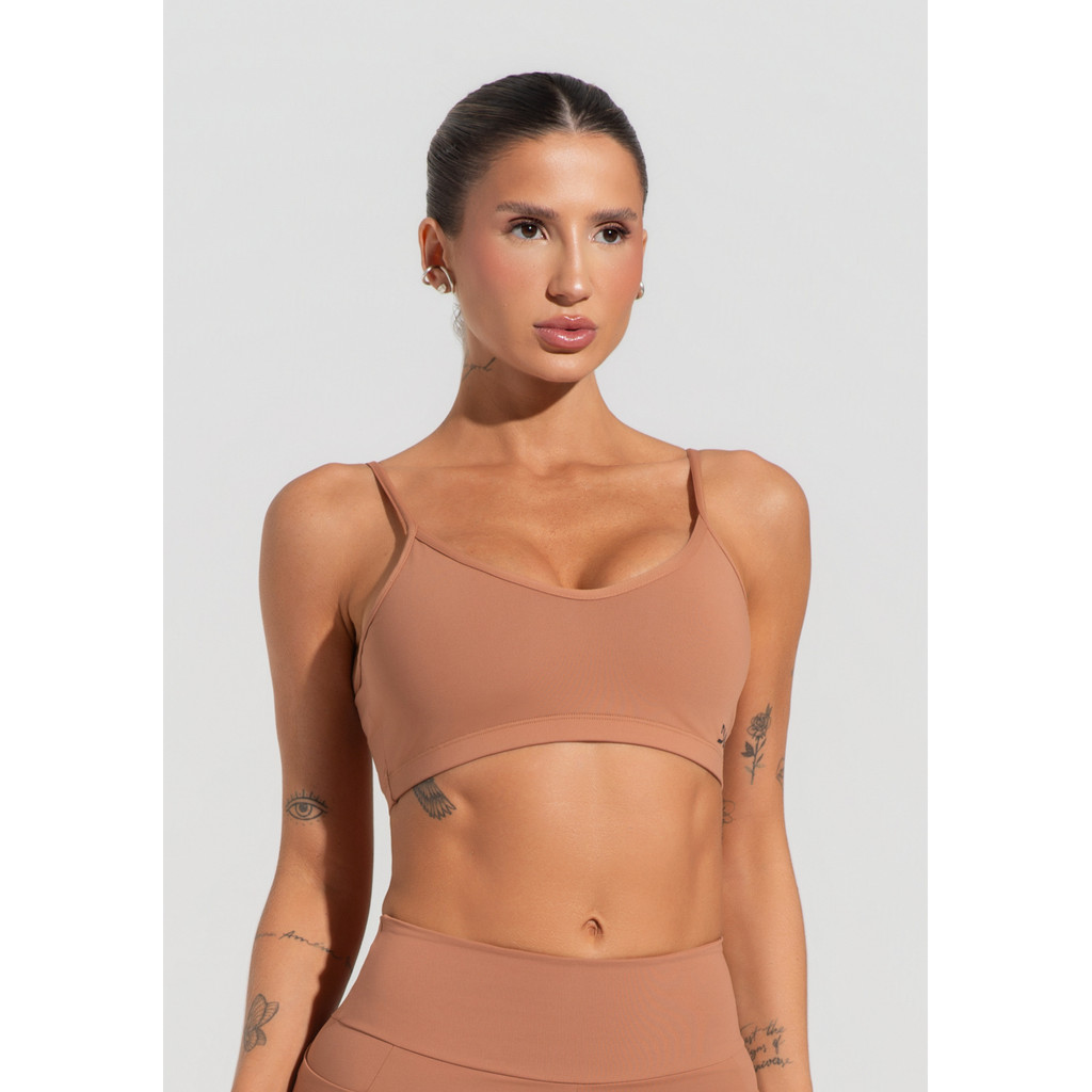 TOP FITNESS FEMININO COM ALÇAS FINAS REGULÁVEIS SOUL DLK em Oferta na Shopee