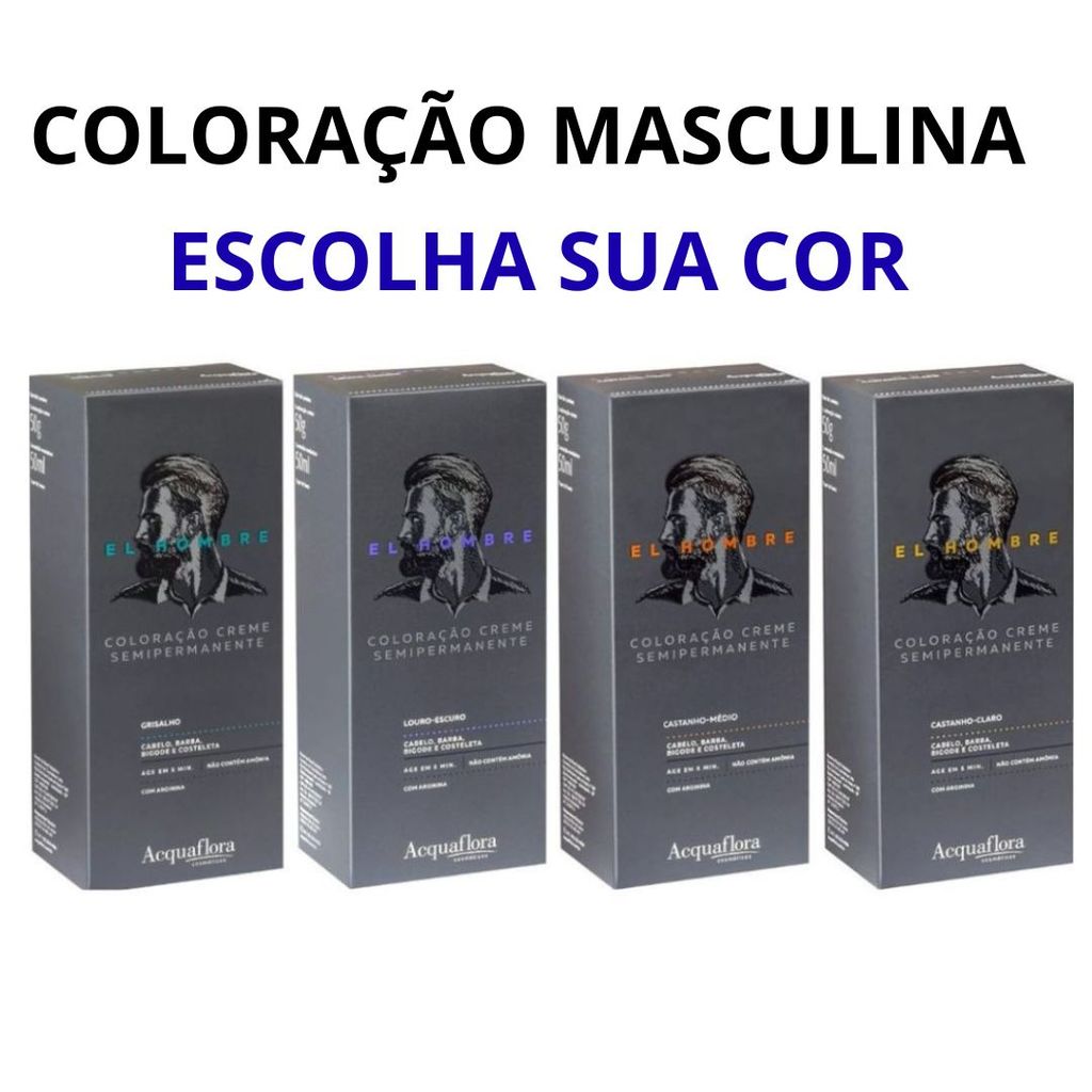 Kit Coloração Creme El Hombre - Acquaflora