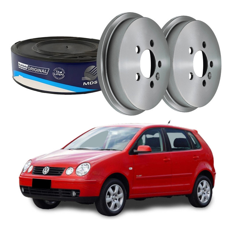 Tambor Freio Traseiro Volkswagen Polo 1.6 2.0 2003 A 2006
