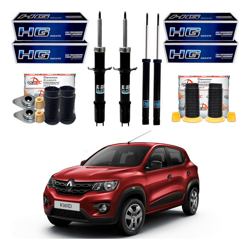 Kit Amortecedor Dianteiro Traseiro Kwid 1.0 12v 2017 A 2021 em Oferta na Shopee