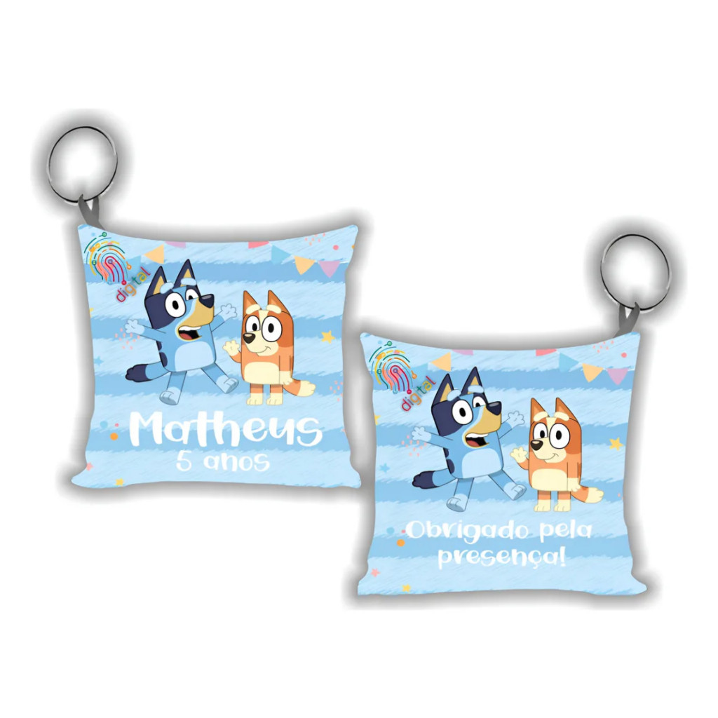 KIT 20 a 60 Almochaveiros  Tema Aventuras De Bluey Lembrancinha Personalizada para festa