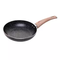 Frigideira Wok 16cm Granilite Preta Alumínio Antiaderente Wolff para Indução Cozinha Carnes Legumes Refogados Uso Diário